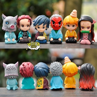 Mô hình Kimetsu No Yaiba - Mô hình thanh gươm diệt quỷ - WCF - Inosuke Giyuu Tanjirou Nezuko Zenitsu Sakonji - Cao 8cm
