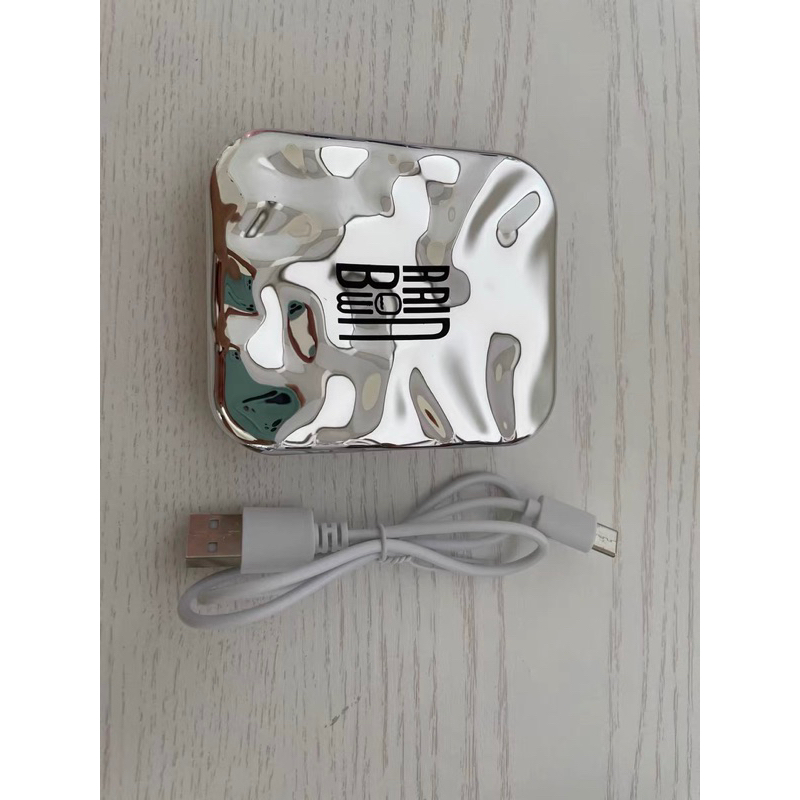 Gương trang điểm mini  cầm tay tích hợp đèn led 5W kèm dây sạc type C