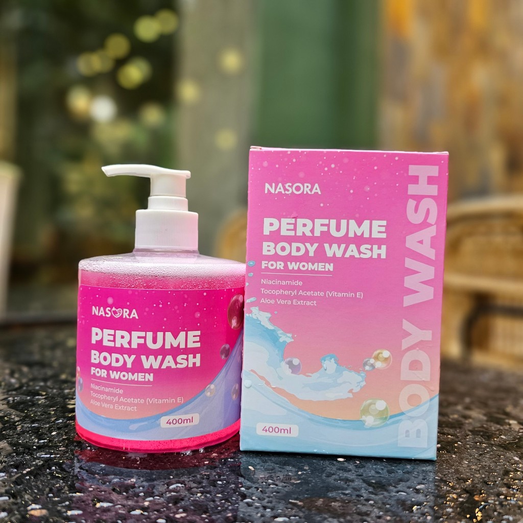 [GIÁ ƯU ĐÃI TRẢI NGHIỆM] Sữa Tắm Trắng Da Dưỡng Ẩm Giảm Mụn Giảm Thâm Nám NASORA Perfume Body Wash 400ml