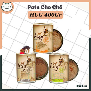 Pate hug lon 400gr cho chó đủ vị