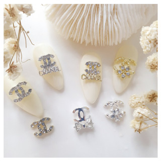 Charm logo thương hiệu cao cấp charm nail charm đá gắn móng đính móng trang trí móng tay