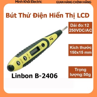 Bút thử điện linbon b-2406 hiển thị lcd,bút thử điện xe máy ô tô, bút thử điện số linbon b2406, bút thử điện đa năng