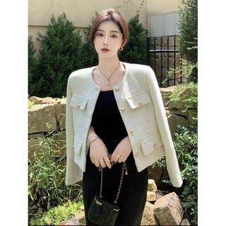 Áo dạ tweed nữ 2 lớp dày dặn có đệm vai siêu hot 2023