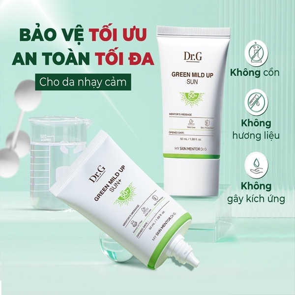 Kem chống nắng dr g xanh và cam 50ml dành cho da dầu và da nhậy cảm