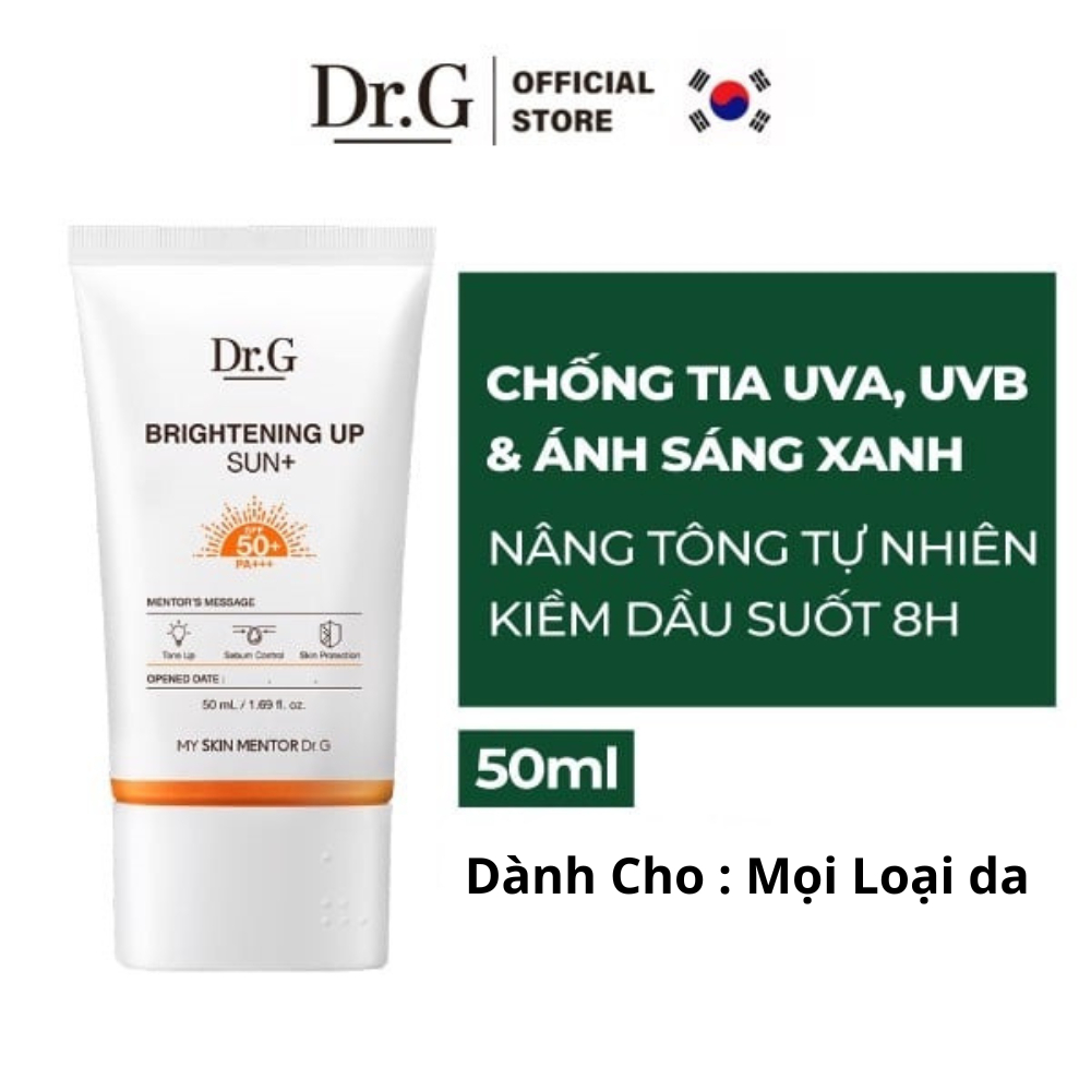 Kem chống nắng dr g xanh và cam 50ml dành cho da dầu và da nhậy cảm