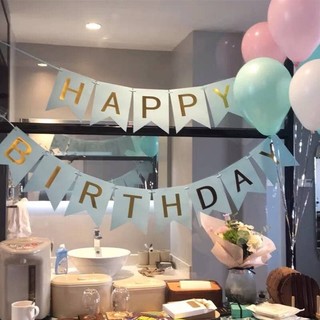 Dây chữ happy birthday dây treo sinh nhật, dây chữ HPBD đuôi cá trang trí sinh nhật