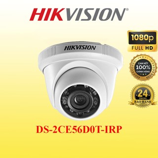 Camera HIKVISION DS-2CE56D0T-IRP 2.0MP 1080P Vỏ Nhựa, Hồng Ngoại Xa 20m, Chống Ngược Sáng - Hàng Chính Hãng