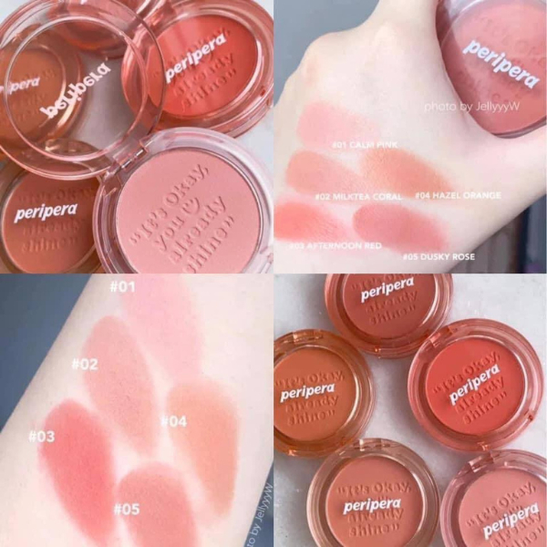 Phấn Má Hồng Peripera Pure Blushed Sunshine Cheek Pastel Lavender Prize Pink CHÍNH HÃNG