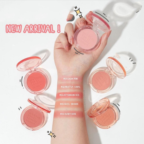 Phấn Má Hồng Peripera Pure Blushed Sunshine Cheek Pastel Lavender Prize Pink CHÍNH HÃNG