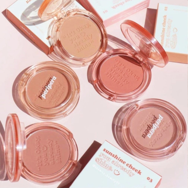 Phấn Má Hồng Peripera Pure Blushed Sunshine Cheek Pastel Lavender Prize Pink CHÍNH HÃNG
