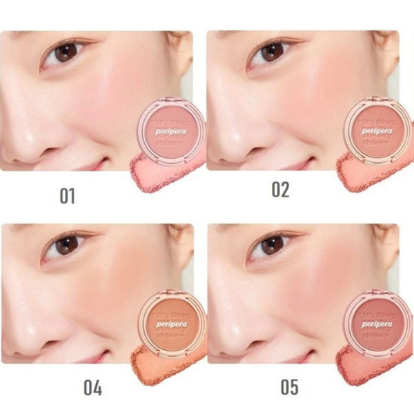 Phấn Má Hồng Peripera Pure Blushed Sunshine Cheek Pastel Lavender Prize Pink CHÍNH HÃNG