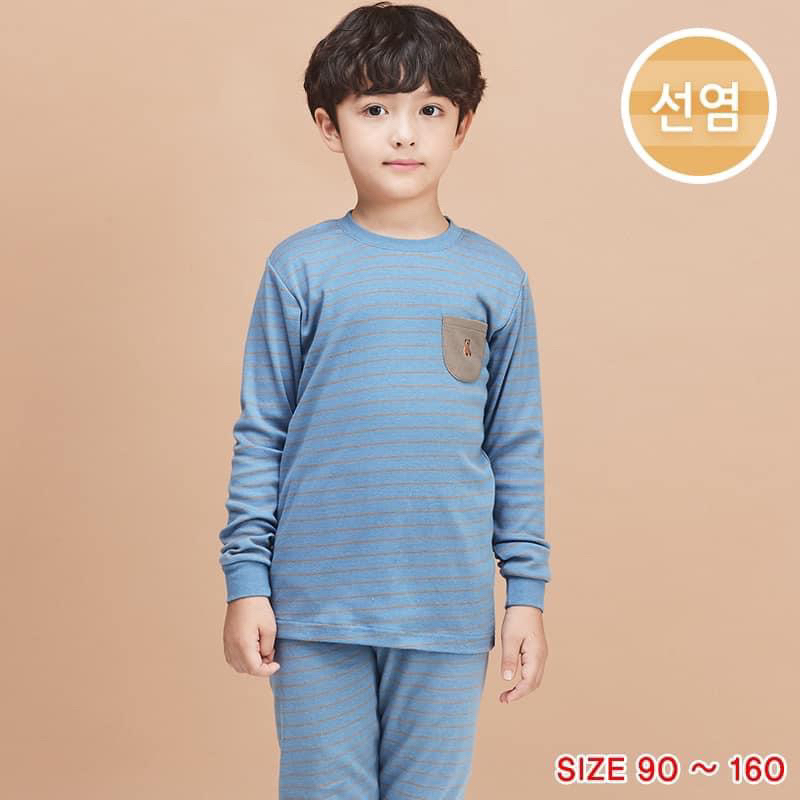 Bộ cotton thu đông xuấ hàn cho bé