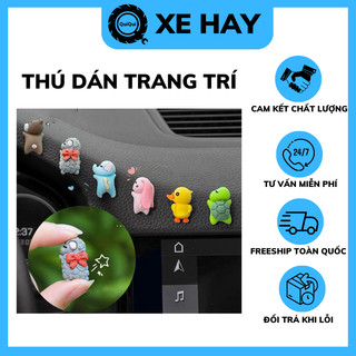 Phụ Kiện Trang Trí Xe Hình Con Vật Mô Hình Dễ Thương QUIQUI STORE