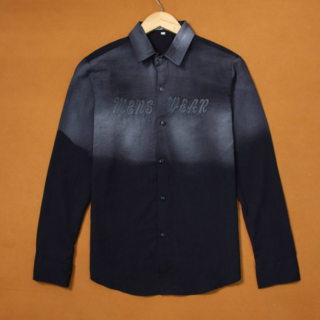 Áo sơ mi nam hàn quốc tay dài thêu logo chất đũi mềm mịn chống nhăn mẫu mới nhất cao cấp AHFASHION