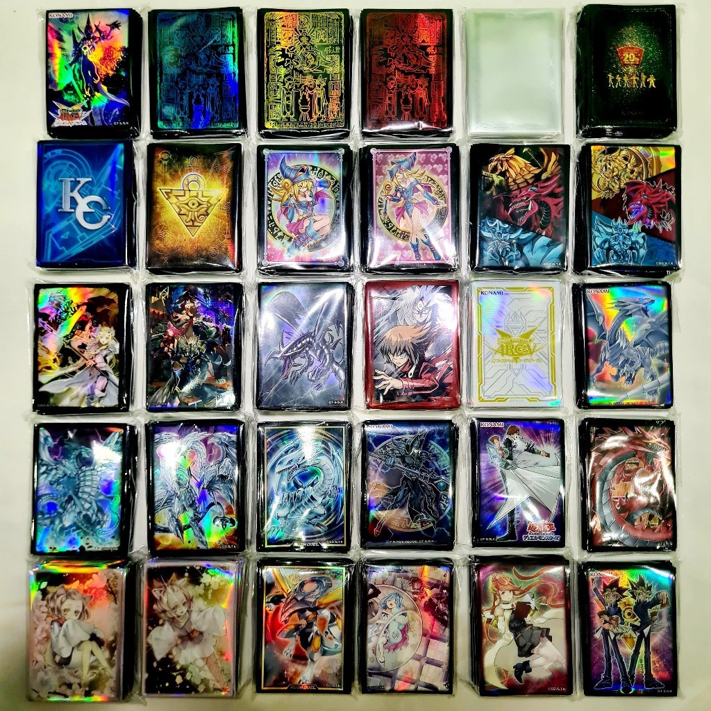 Bộ sưu tập 50 mẫu bọc bài Sleeve bảo vệ thẻ yugioh - Chính hãng KONAMI - Size 6,3x9cm - Nhập khẩu