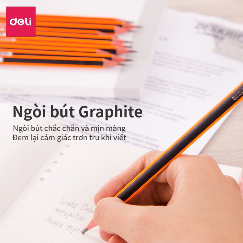 Hộp 12 bút chì 2b có tẩy mã 37013