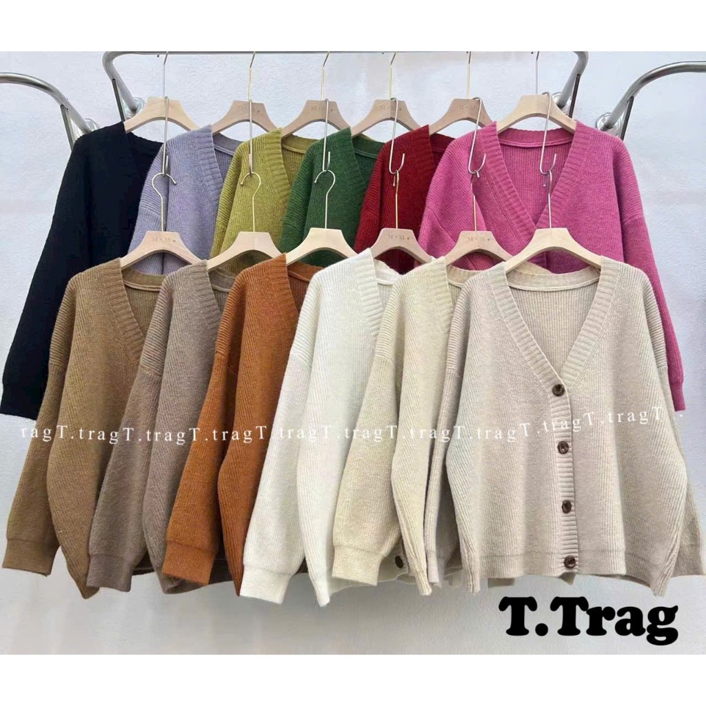 Áo Khoác Cadigan Len Nữ Nhiều Màu Phong Cách Hàn Quốc Hot Trend 2024
