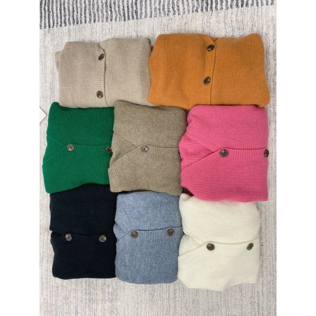 Áo Khoác Cadigan Len Nữ Nhiều Màu Phong Cách Hàn Quốc Hot Trend 2024