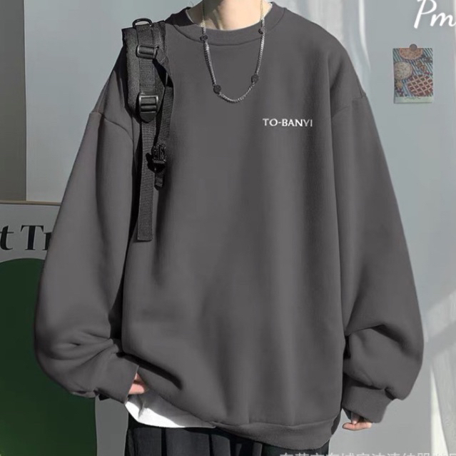Áo nỉ bo TO_BANYI chất nỉ lót bông,áo xuông thụng