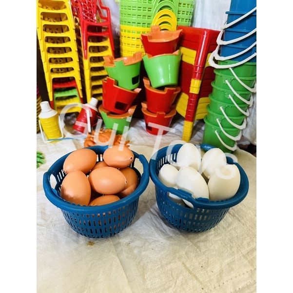 Set 10 trứng vịt gà nhựa - đồ chơi cân ký cho bé