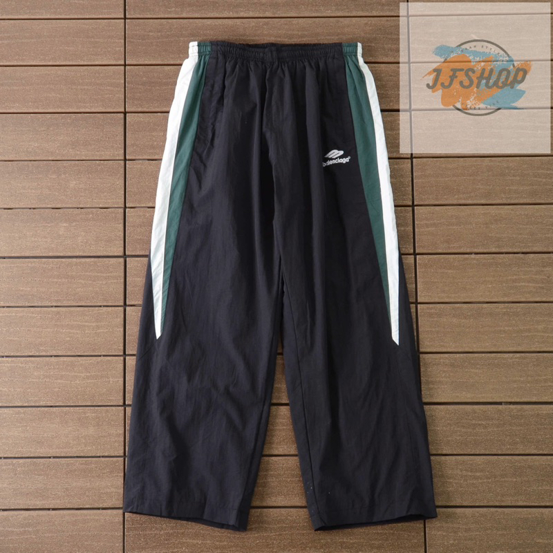 ✨  - Quần Dài Balenciaga Vải Dù Ống Rộng Cho Nam Và Nữ || Balenciaga Shell Trackpant Unisex