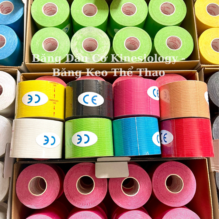 Băng Dán Cơ Kinesiology, Băng Keo Hỗ Trợ Giảm Đau Cơ Dãn Cơ Hiệu Quả