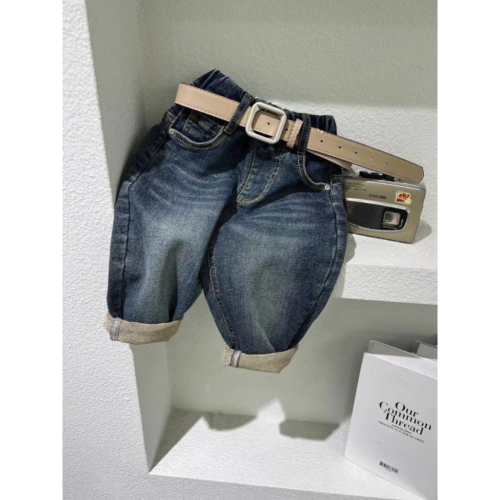 Quần dài cho bé trai , quần Jeans đắp gối + quần rách sành điệu cho bé trai