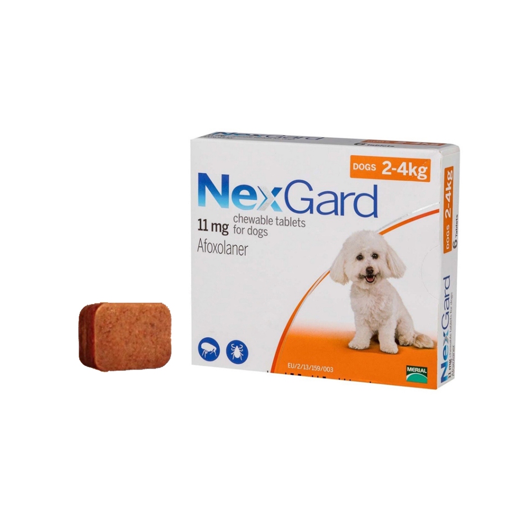 Phòng Và Ve Ghẻ Cho Chó Với Viên Nhai NEXGAR