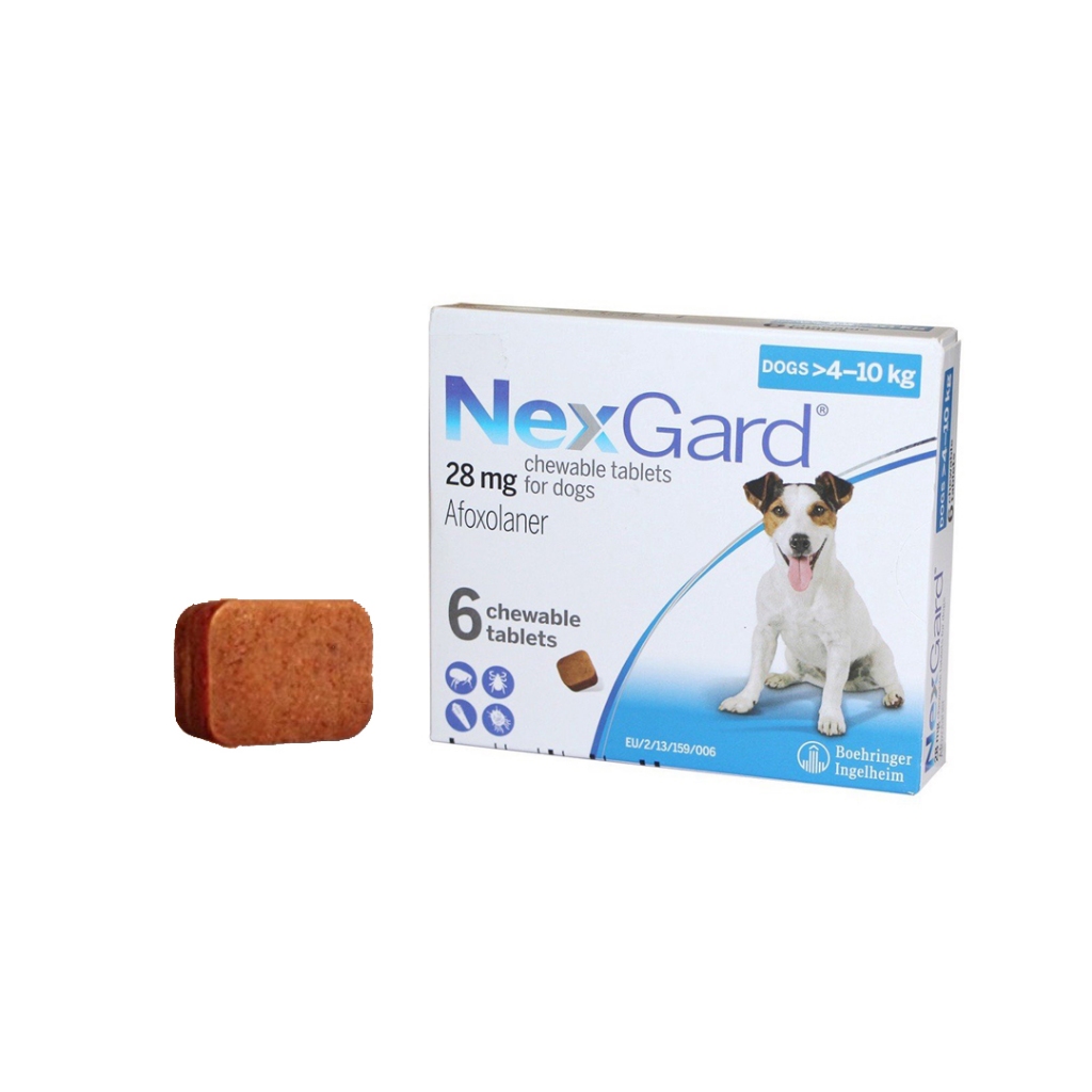 Phòng Và Ve Ghẻ Cho Chó Với Viên Nhai NEXGAR