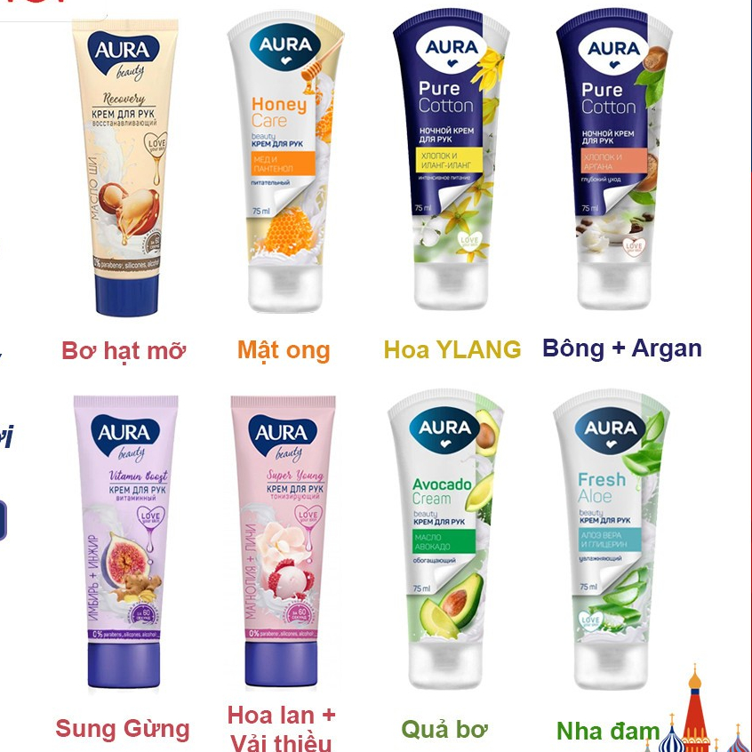 Kem Tay Lụa Aura Làm Mềm Da Tay Chân Giảm Nứt Nẻ