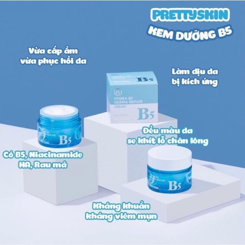 KEM DƯỠNG PHỤC HỒI VÀ LÀM TRẮNG DA PRETTY HYDRA B5 DERMA REPAIR CREAM 52ML