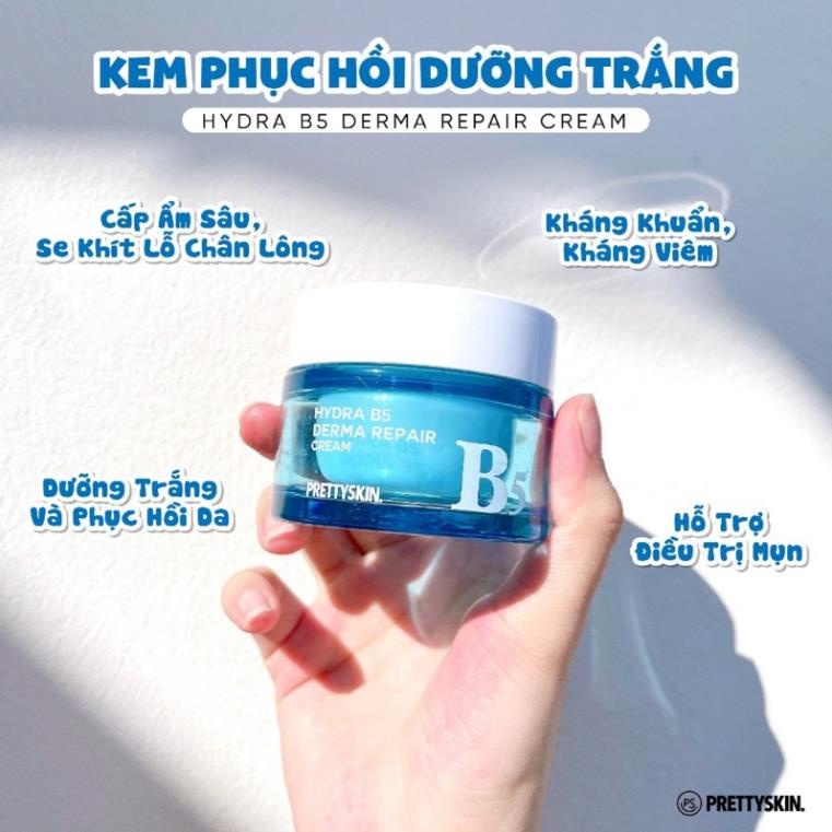 KEM DƯỠNG PHỤC HỒI VÀ LÀM TRẮNG DA PRETTY HYDRA B5 DERMA REPAIR CREAM 52ML