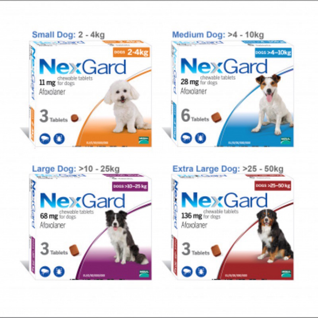 Phòng Và Ve Ghẻ Cho Chó Với Viên Nhai NEXGAR