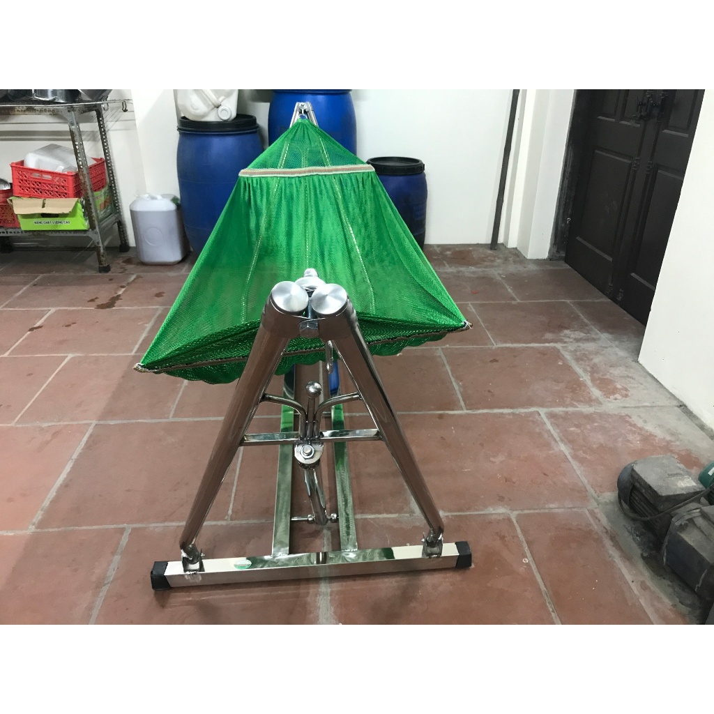 Võng xếp inox khung vuông cao cấp