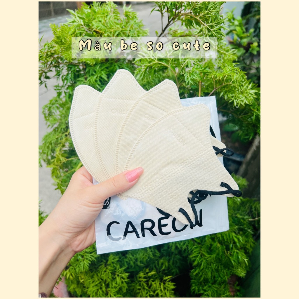 Khẩu trang 5D THÁI LAN, 5D MASK CAREION 3 Lớp Kháng Khuẩn, Nhiều Màu Siêu Đẹp