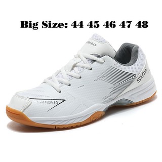 [BIG SIZE 44-50] Giày Size Lớn Big Size Cầu Lông Bóng Chuyền Tennis 510W White Giày Dép Sneaker Ngoại Cỡ 44 45 46 47 48