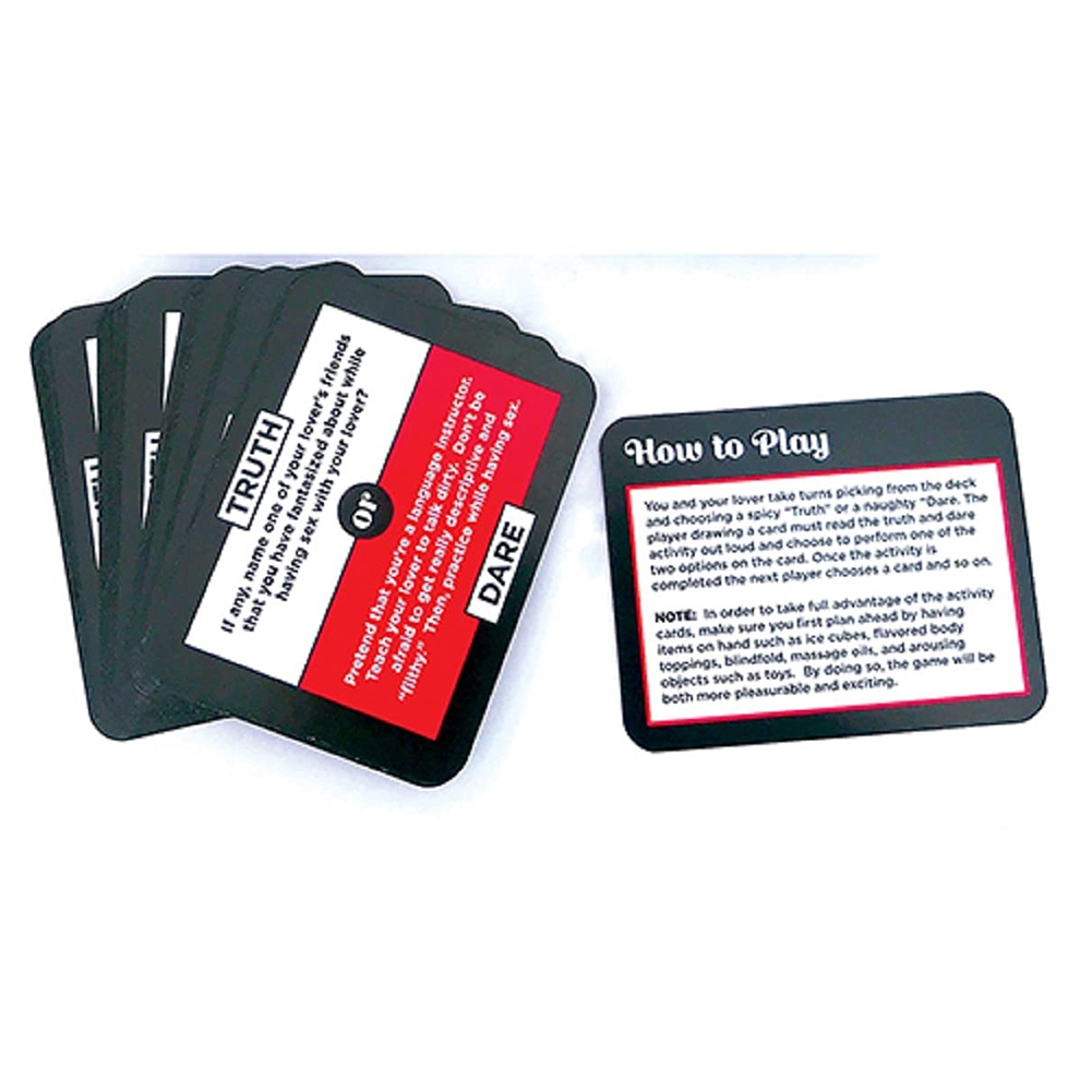 Bộ bài Truth Or Dare tiếng Anh dành cho cặp đôi 18+ thử thách thật hay nói dối trên giường C-BG170