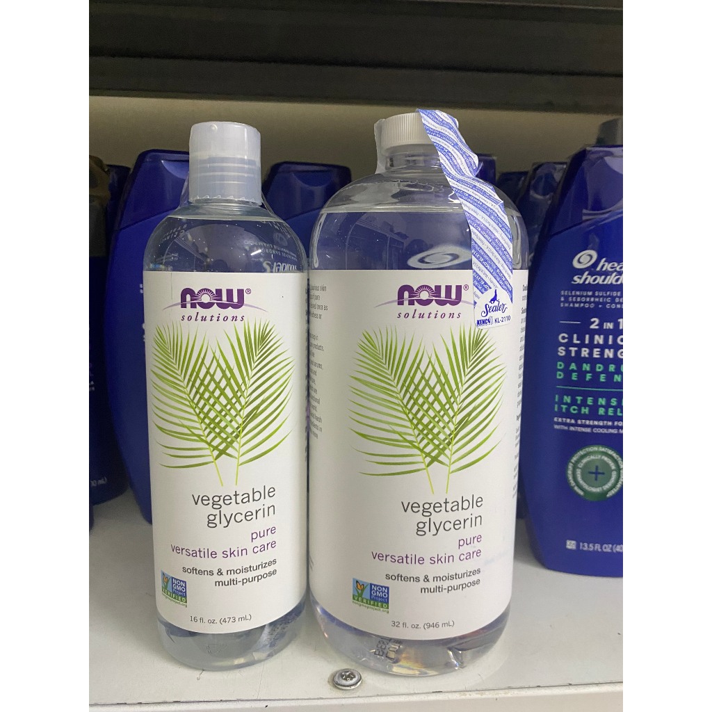 ( có bill nhập) Chất Giữ Ẩm NOW Solutions Vegetable Glycerin 473ml.