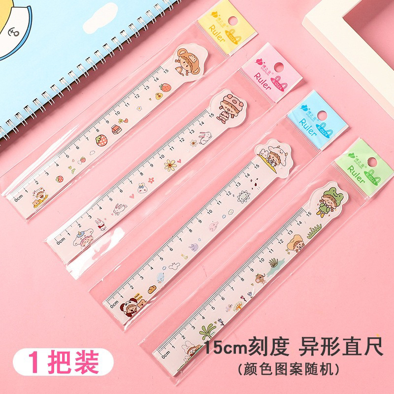 Thước Kẻ Trong Suốt 15cm Hình Phi Hành Gia Độc Đáo Sáng Tạo