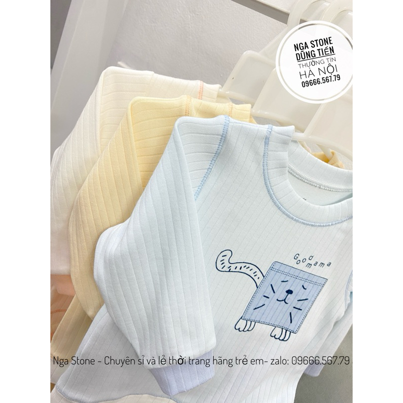 Bộ quần áo dài cho bé trai bé gái hãng goodmama