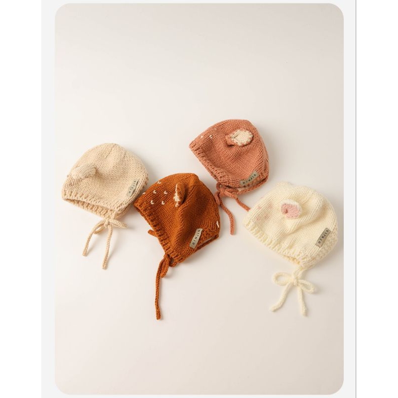 MŨ LEN TAI THỎ CAO CẤP CHO TRẺ SƠ SINH