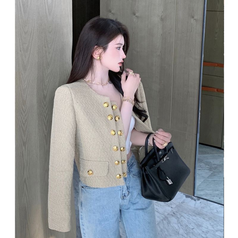 Áo vest cổ tròn nẹp 2 hàng cúc trẻ trung phong cách Hàn Quốc