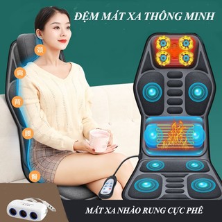Đệm ghế ô tô , ghế văn phòng massage nhiều chế chộ giúp thư giãn , đệm ghế làm mát nguồn điện 12V VM424