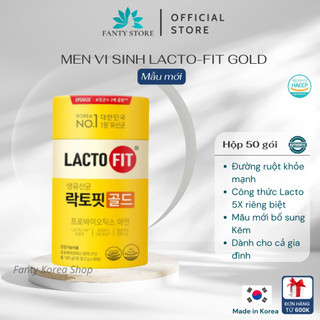   Chuẩn Hàn  Men Vi Sinh LACTO-FIT GOLD Bổ Sung Lợi Khuẩn Cải Thiện Đường Ruột Khỏe Mạnh  50 gói x 2g  