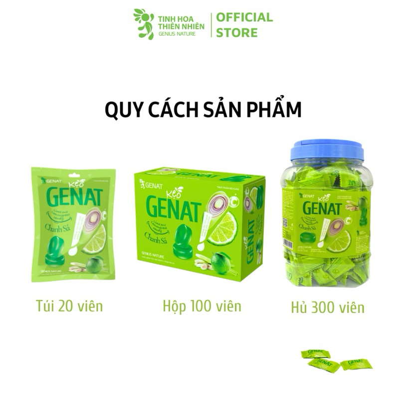 Kẹo Ngậm Genat Chanh Sả