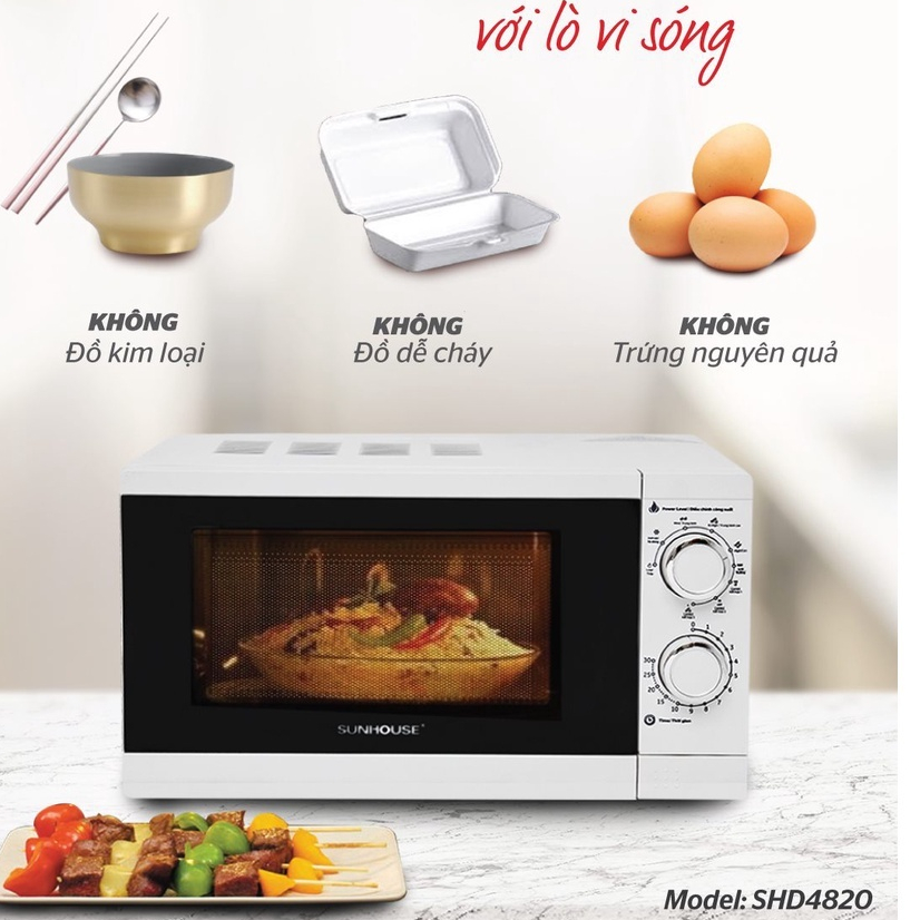 Lò vi sóng 20L SUNHOUSE SHD4820