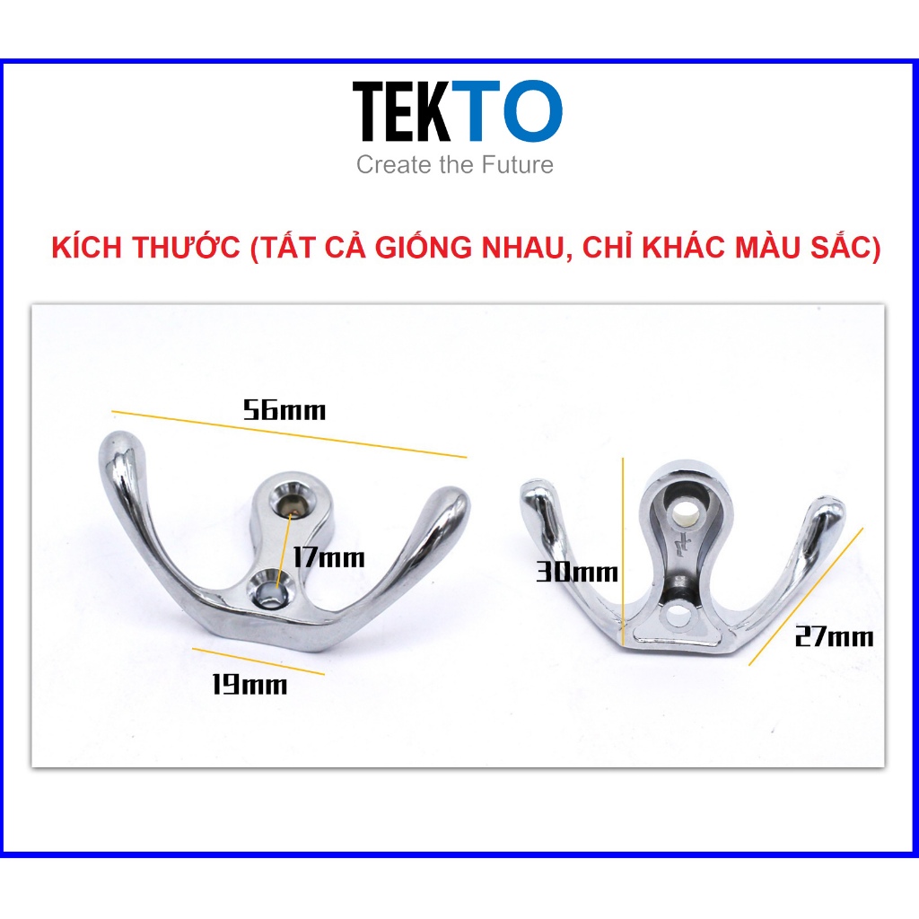 Móc treo đôi, móc treo quần áo đẹp, móc treo 2 chấu -086