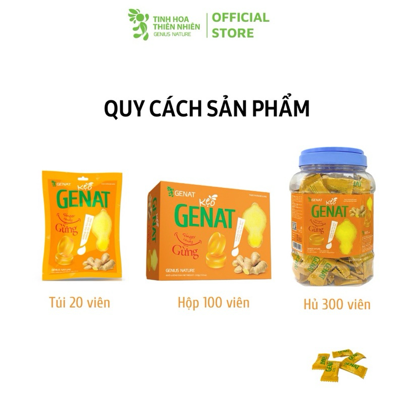 Kẹo Ngậm Genat Gừng