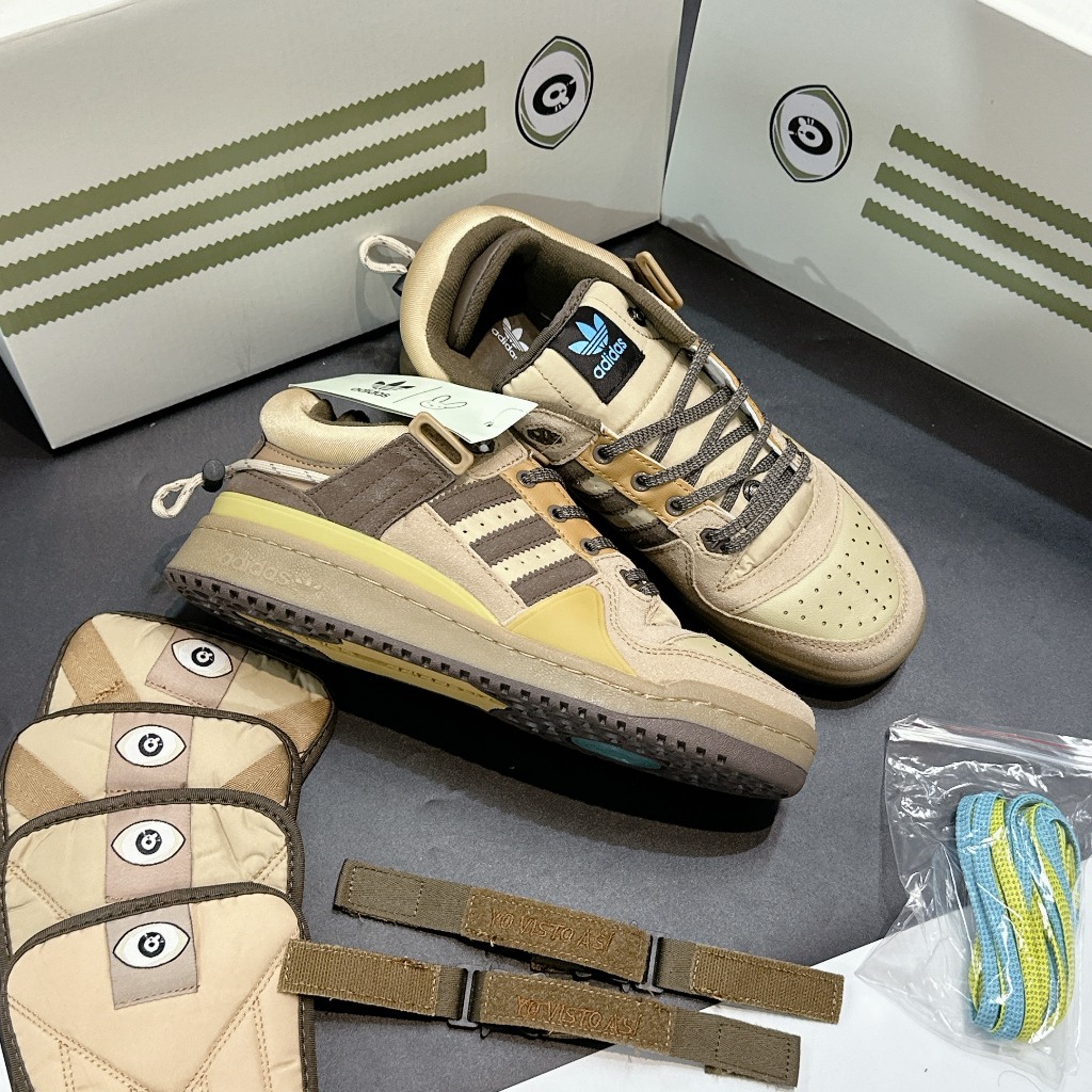 Giày thể thao adidas Bad Bunny x Forum Buckle Low 'The First Cafe' full pk đi kèm