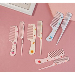 Set 2 Lượt Chải Tóc Họa Tiết Cute Màu Hồng